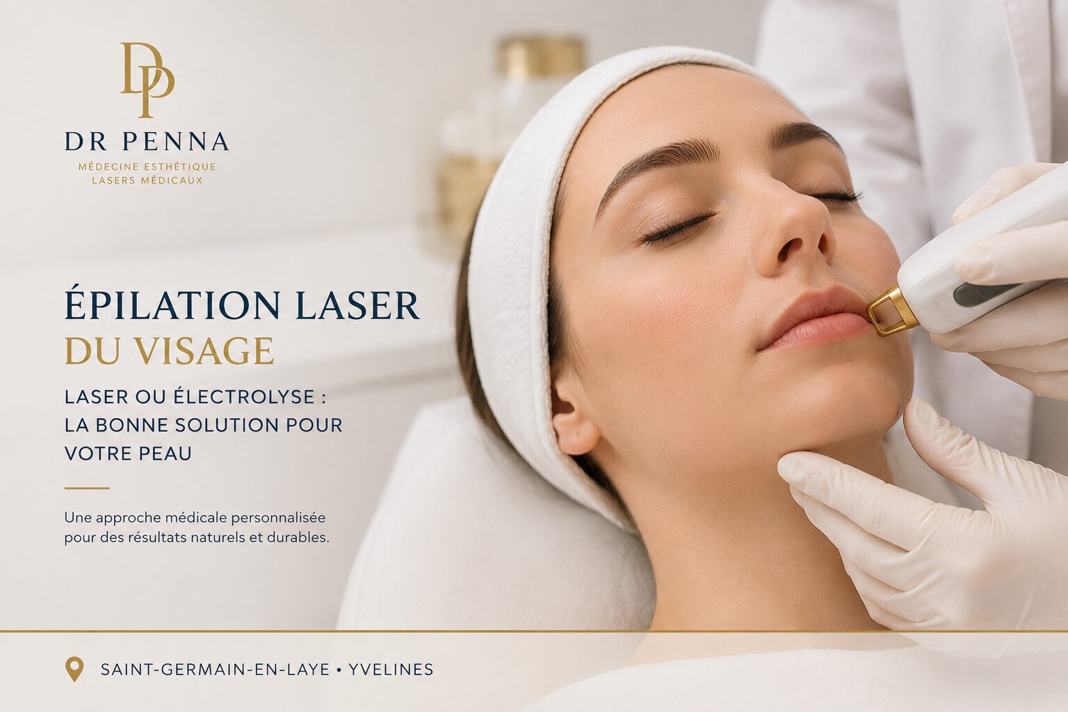 Épilation laser du visage et électrolyse médicale à Saint-Germain-en-Laye pour choisir le traitement adapté selon le type de poil